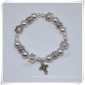 Hot Sale Cheap Colorful Plastic Beads Rosary Bracelet, Catholic Bracelet (IO-CB169/174)